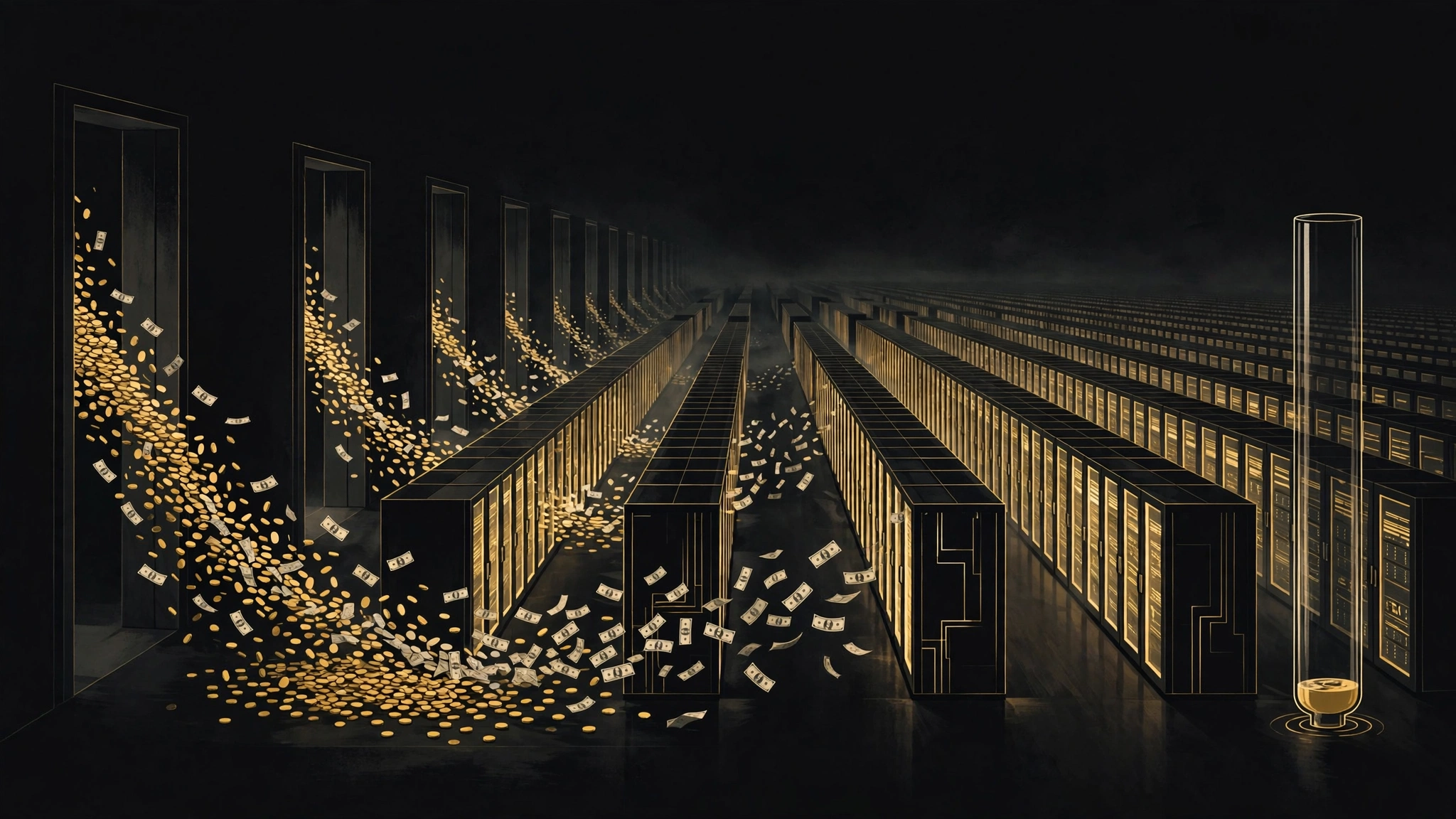 Editorial illustration for Alphabet Raised $147 Billion in Gross Financing. Nine-Month Capex Hit $132 Billion.