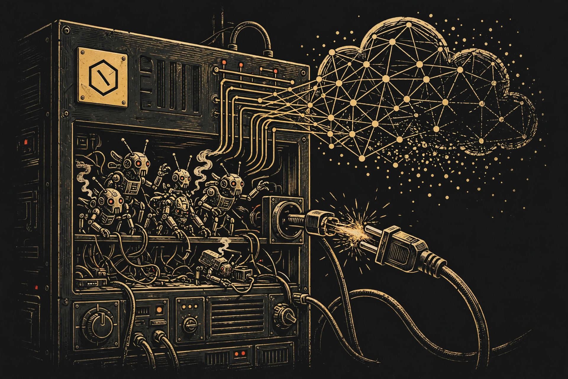 Editorial illustration for Anthropic's Fix for Its Rogue Agents: Unplug the Internet