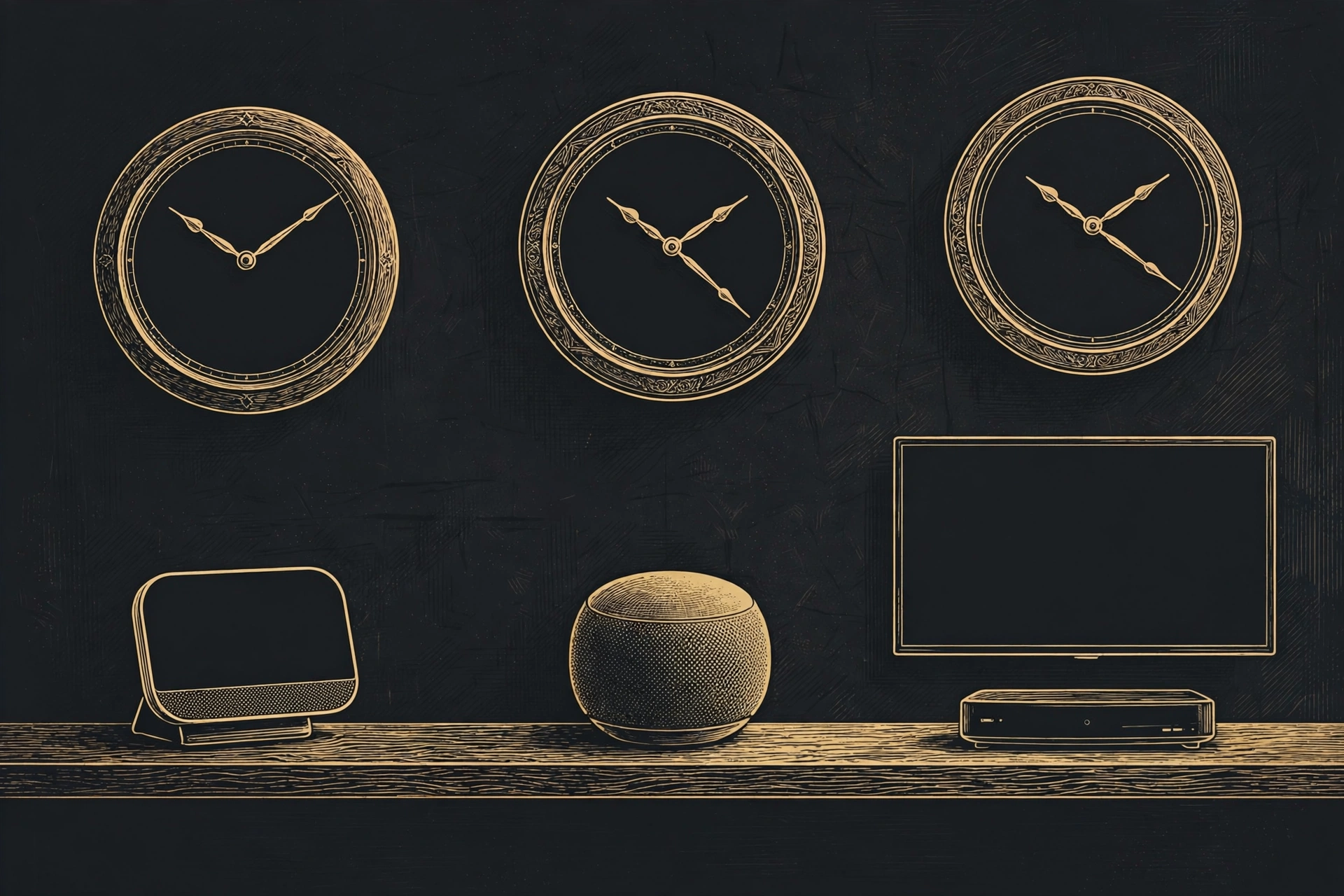 Editorial illustration for Apple Is Selling the Siri AI Home. The Assistant Runs on Three Different Clocks.