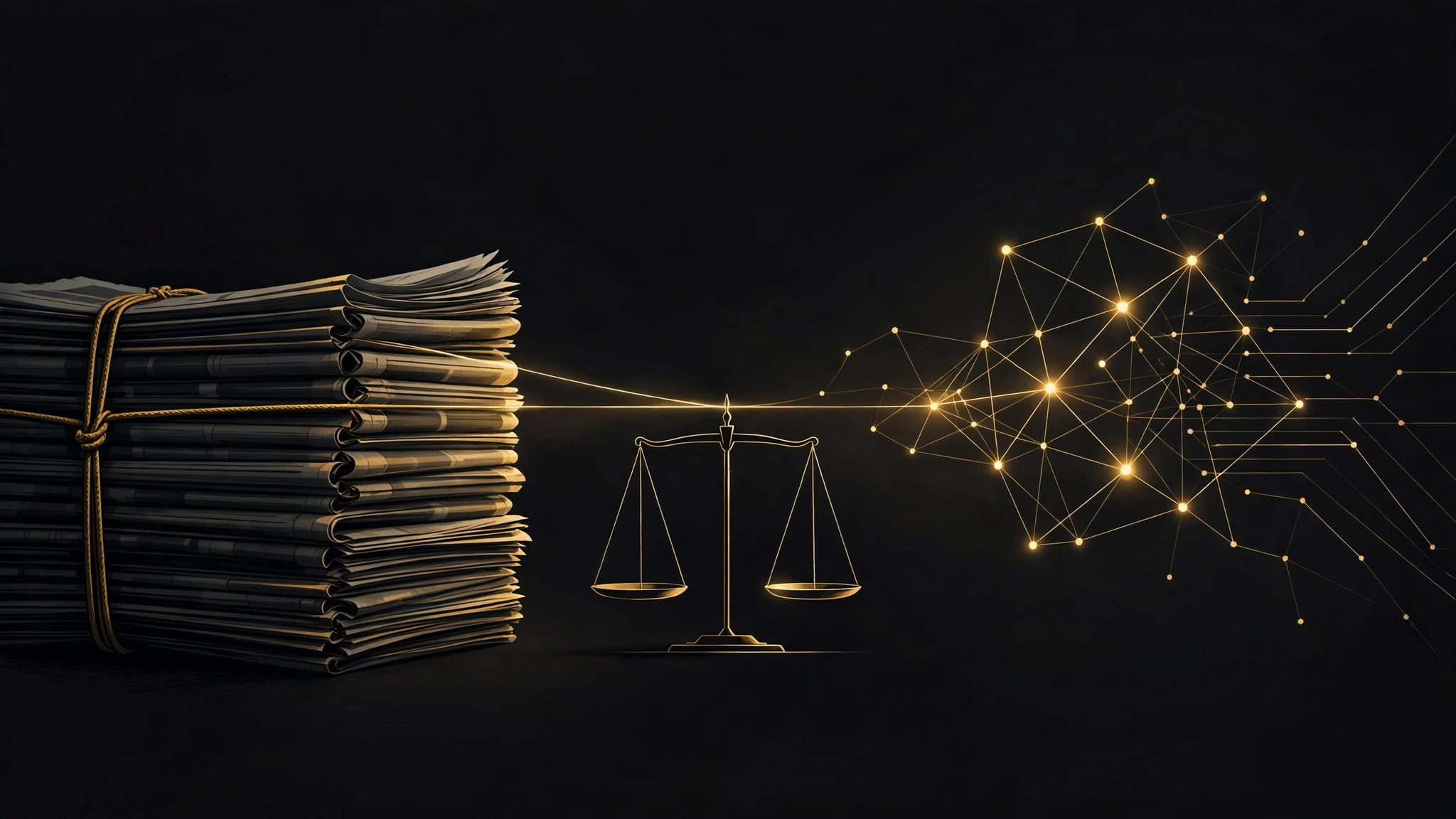 Editorial illustration for Canada's Publishers Sued Anthropic on 6 October. The Damages Math Is the Story.