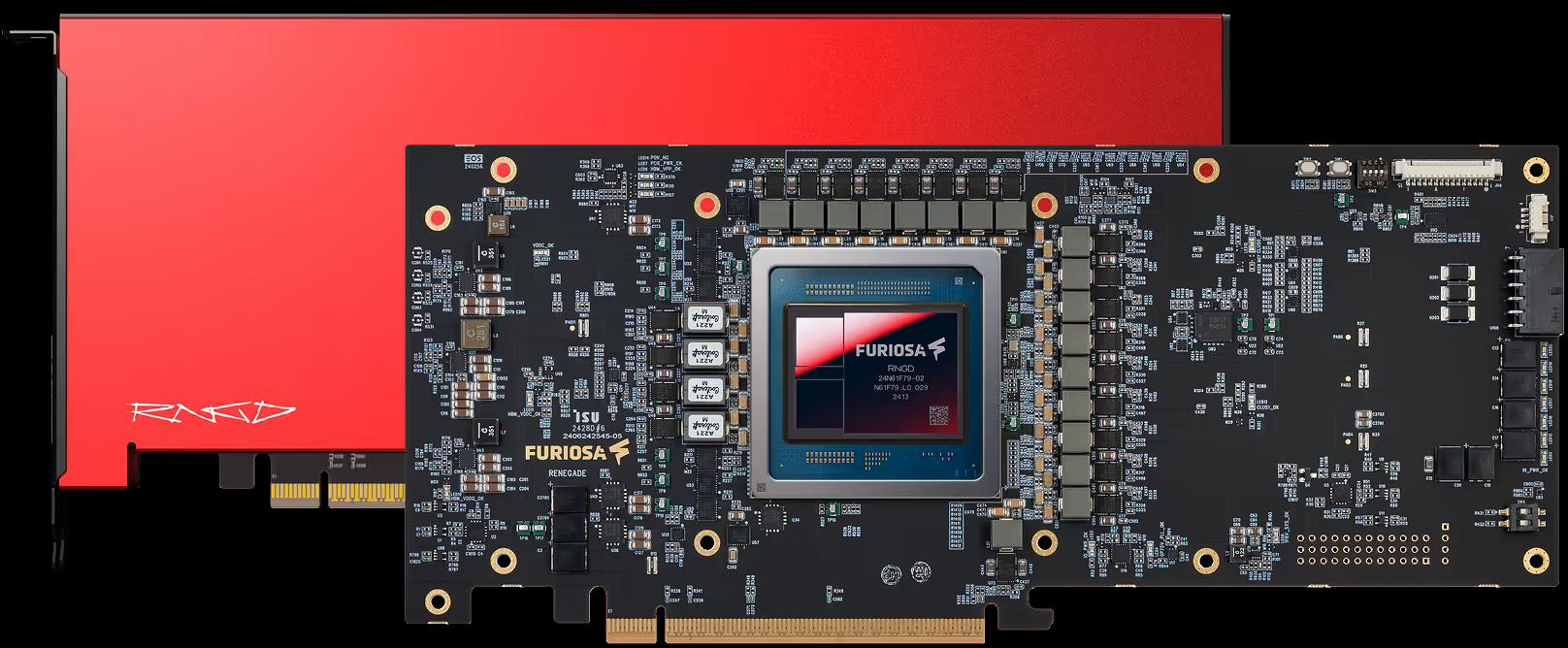 FuriosaAI RNGD PCIe inference accelerator card