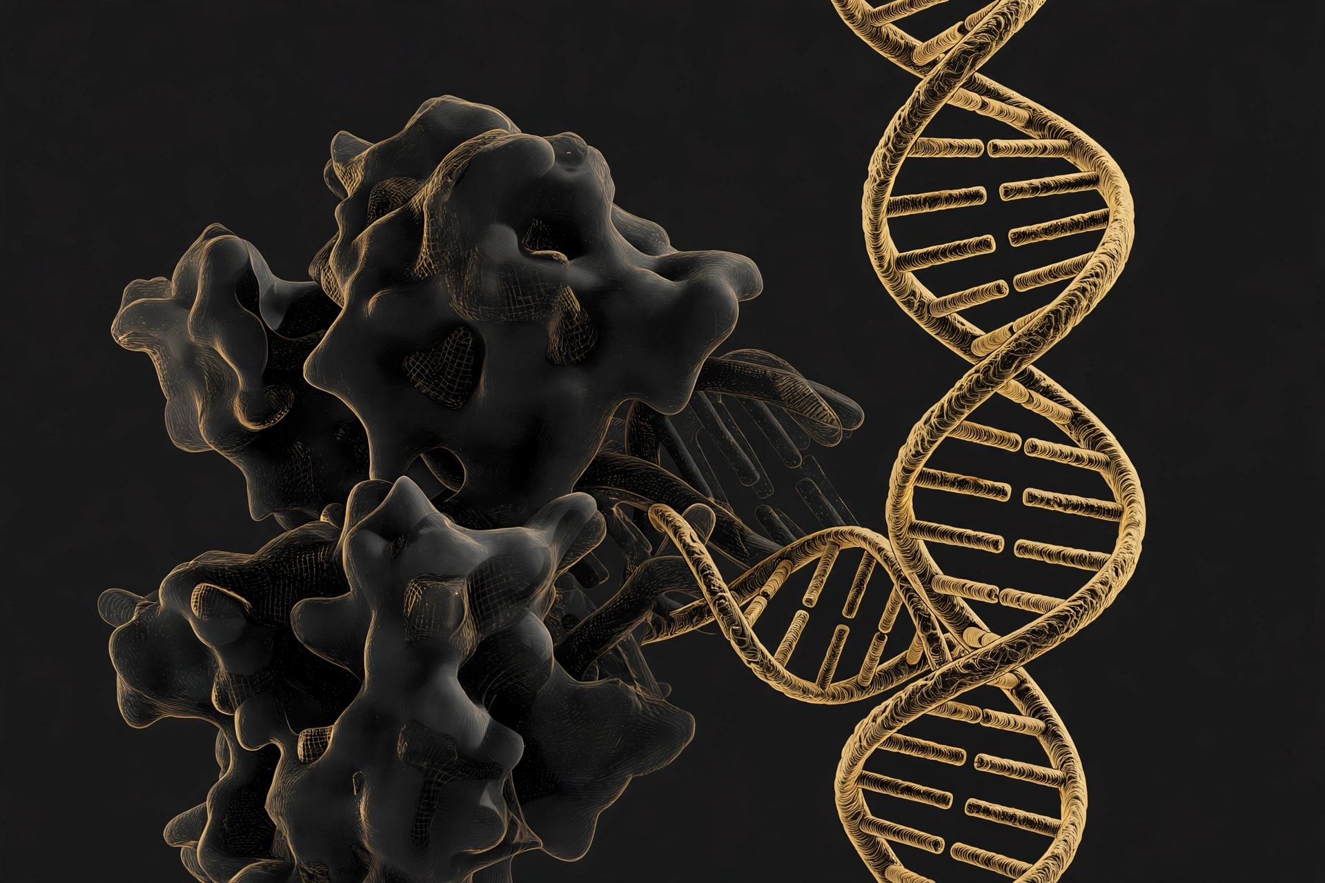 Editorial illustration for Isomorphic Labs Wants a $40 Billion Valuation. It Hasn't Dosed a Single Patient.