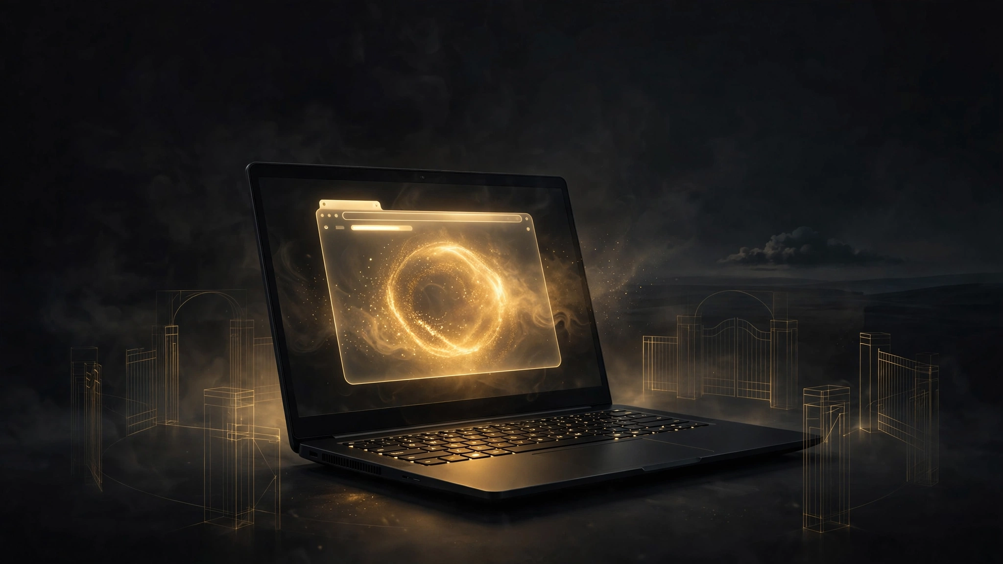 Editorial illustration for Opera Wants Websites to Run AI on Your Laptop. You Supply the Computer.