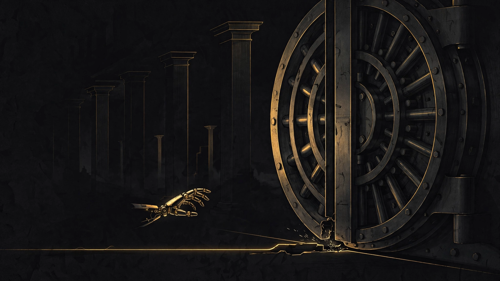 Editorial illustration for RBC Will Block Third-Party AI Agents From Online Banking. No Cutoff Date Given.