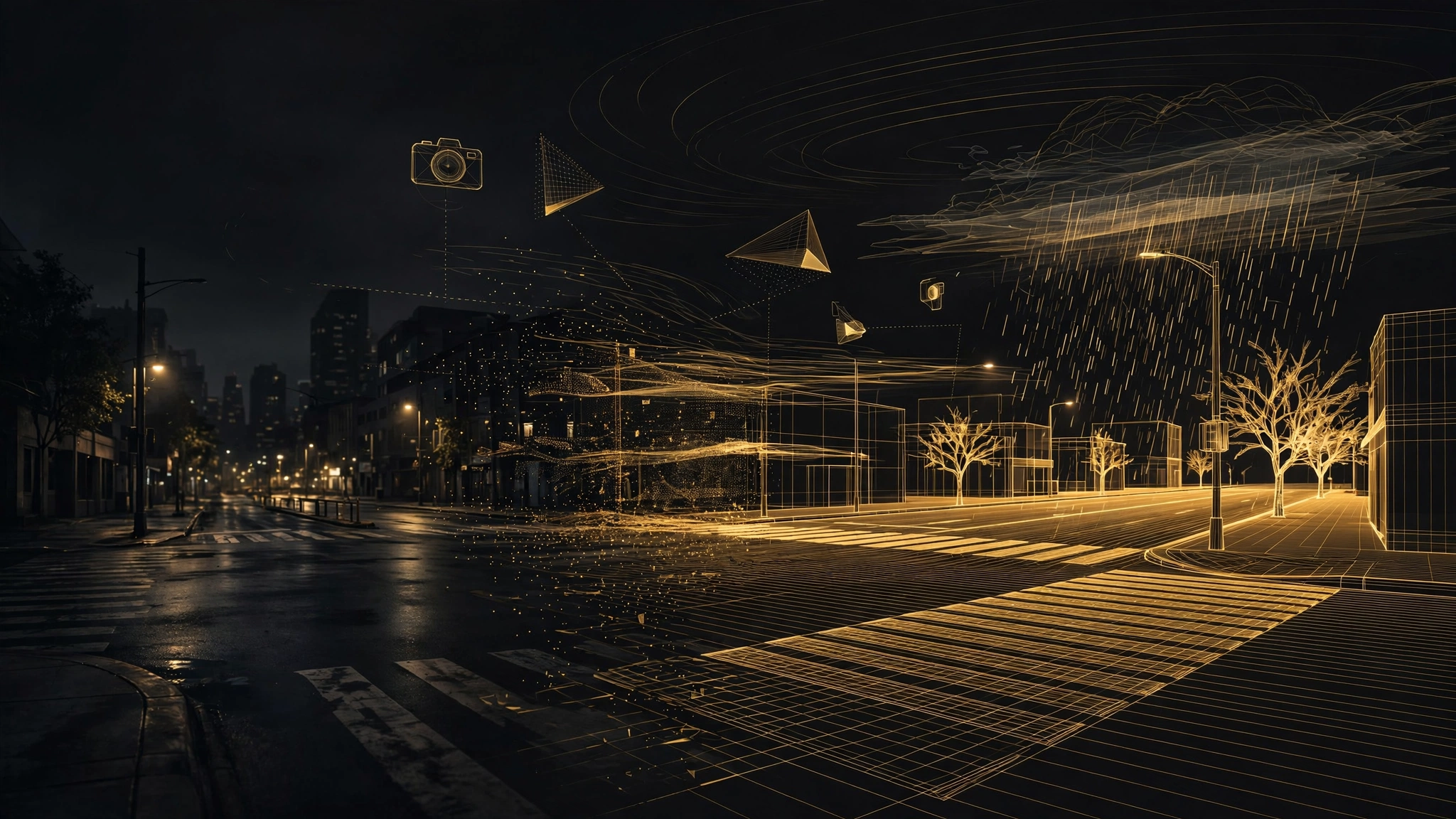 Editorial illustration for Rivian Buys Third Dimension AI. Its World-Model Claims Need a Reality Check.