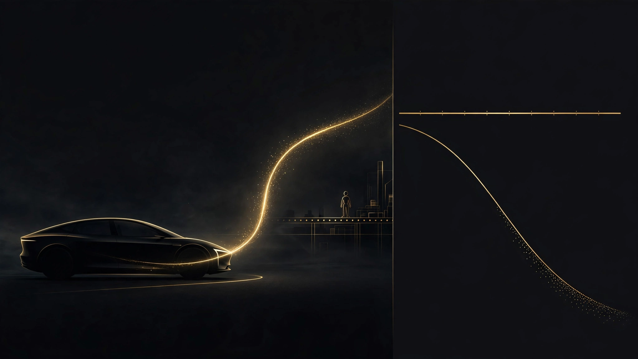 Editorial illustration for Tesla's Operating Profit Fell 56%. FSD Came With Over 75% of North American Deliveries.