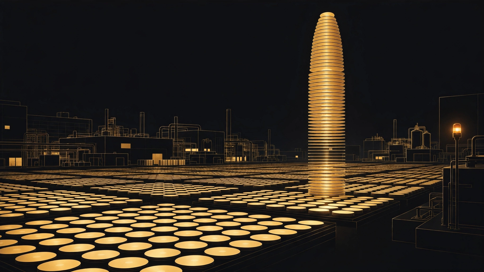 Editorial illustration for TSMC's Profit Rose 69% to a Record. Its Word for 2027 Was "Prudent."