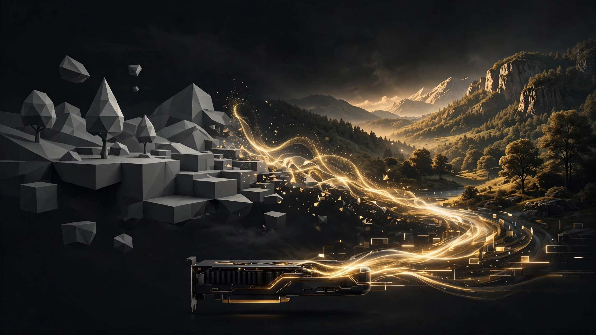 Editorial illustration for EdenLive Renders Game Worlds at 24 FPS. The Benchmark Uses an RTX 5090.