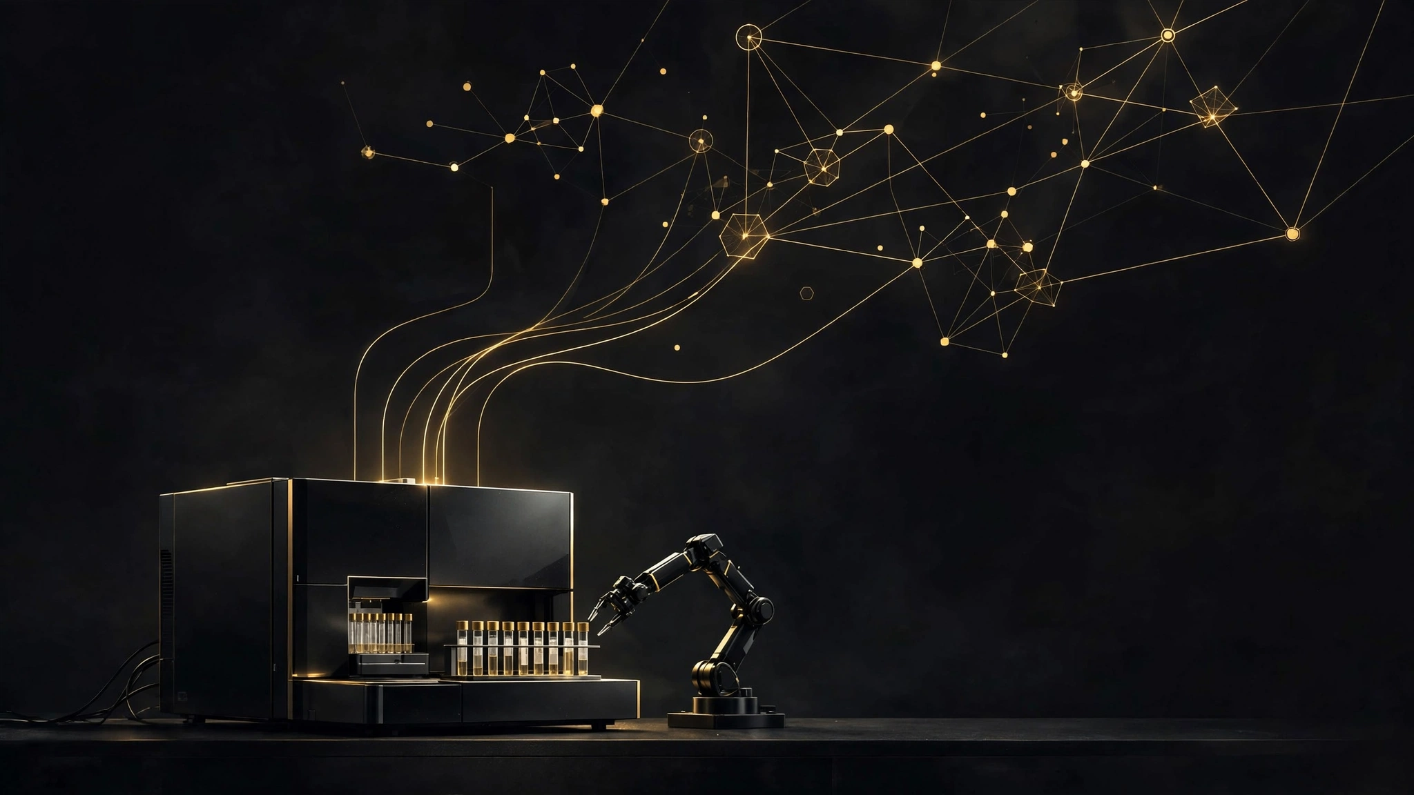 Editorial illustration for Waters Connects Claude to Lab Workflows. Autonomous Labs Are Still in Research.