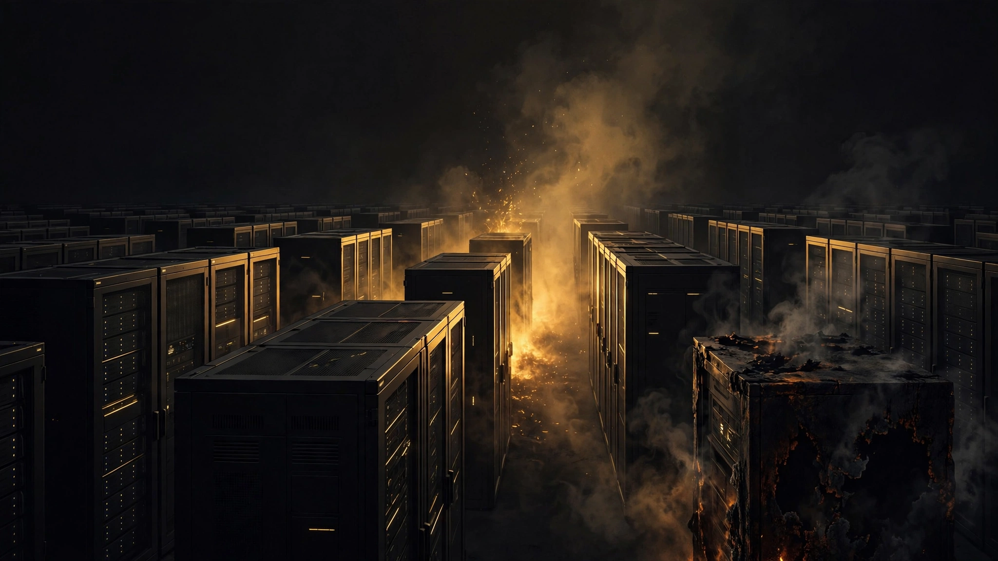 Editorial illustration for Ukraine Put a Data Center on the Target List. It Held Two AI Supercomputers.